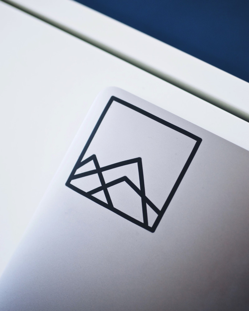 Steadfast logo on laptop